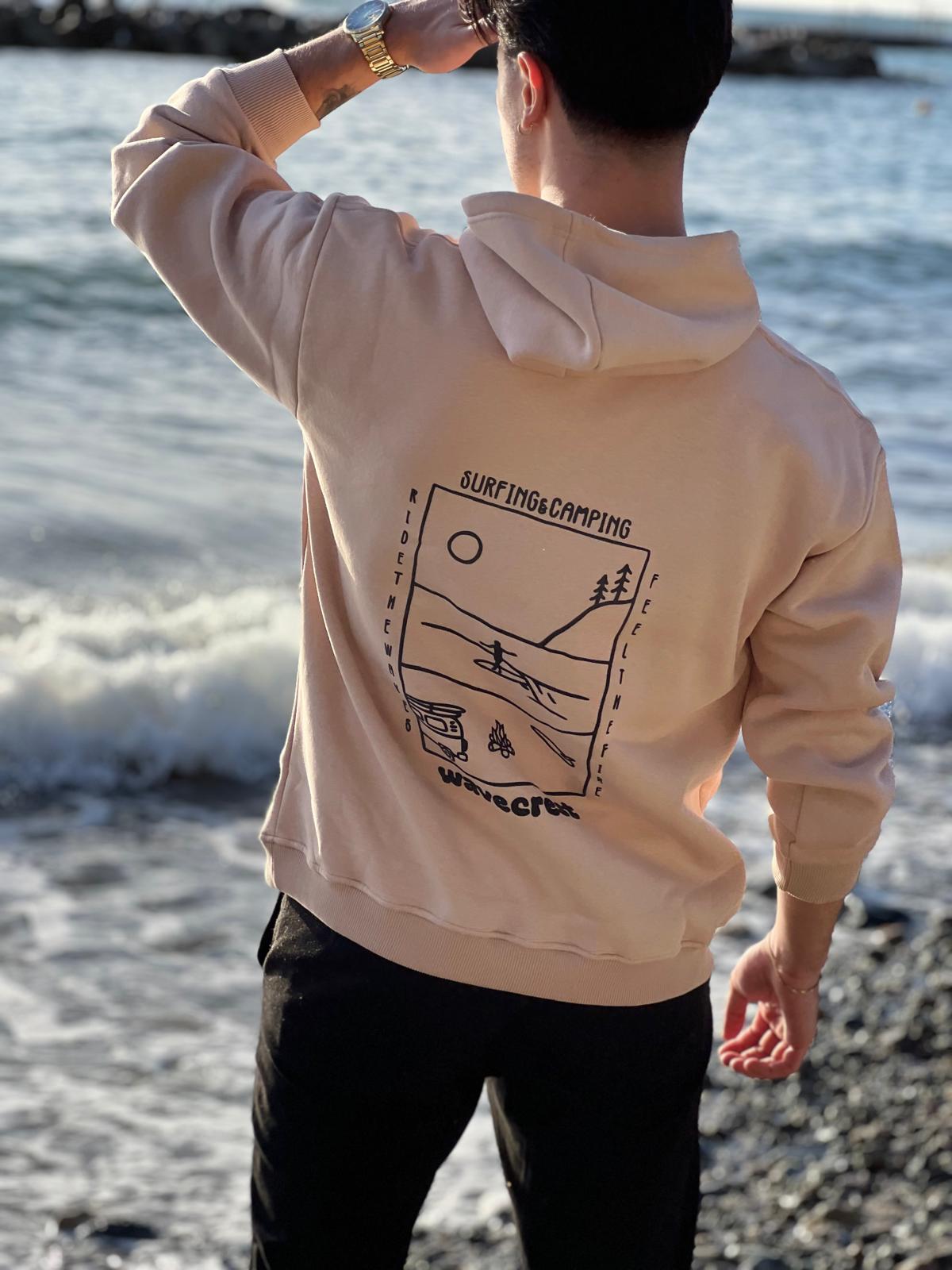 Surfing WS'24 Bej Hoodie